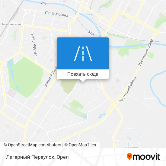 Карта Лагерный Переулок