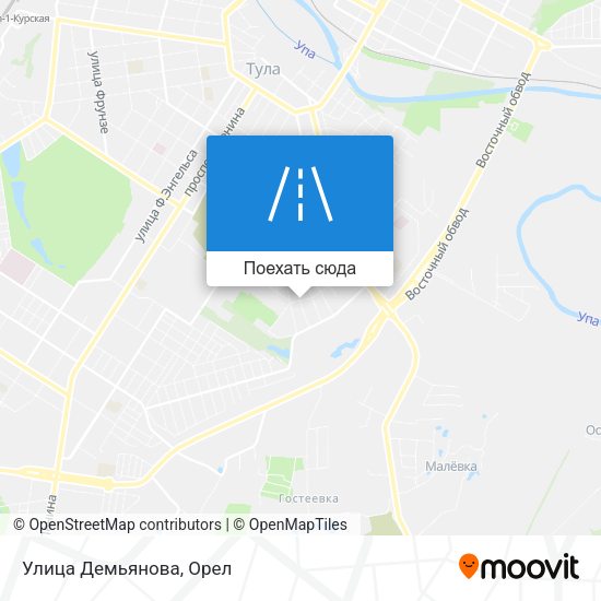 Карта Улица Демьянова