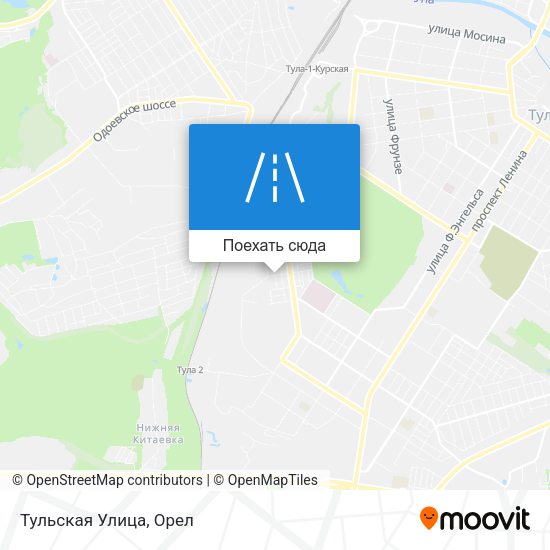 Карта Тульская Улица