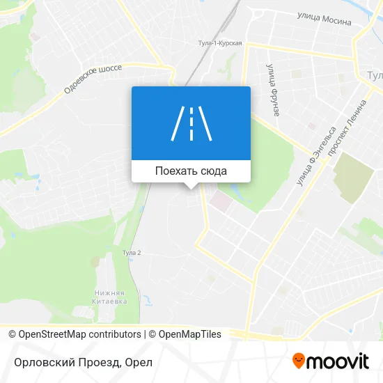 Карта Орловский Проезд