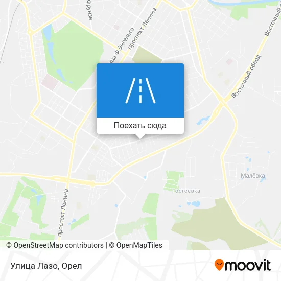 Карта Улица Лазо