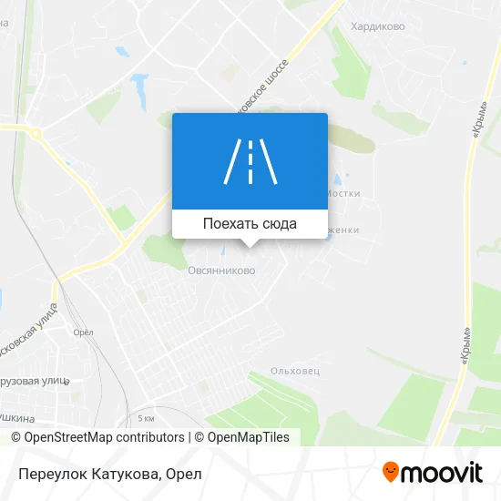 Карта Переулок Катукова