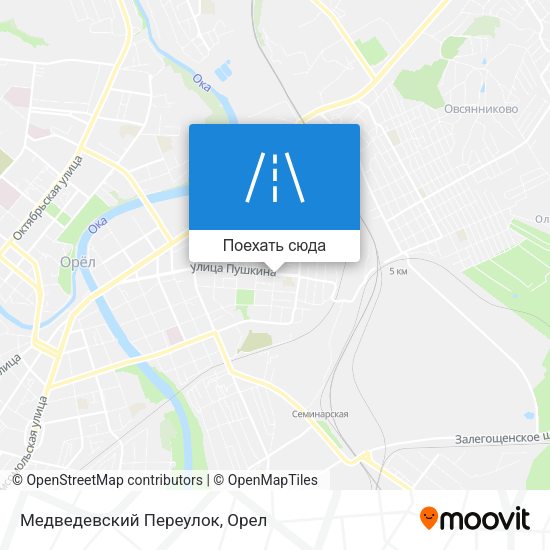 Карта Медведевский Переулок