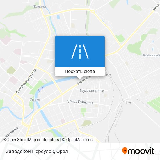 Карта Заводской Переулок