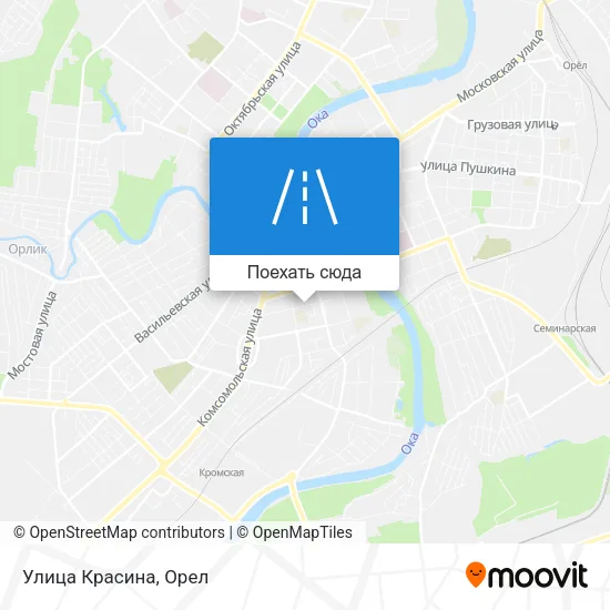 Карта Улица Красина
