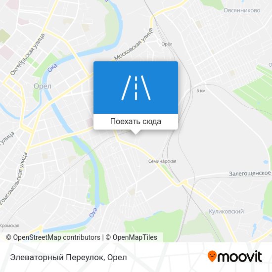 Карта Элеваторный Переулок