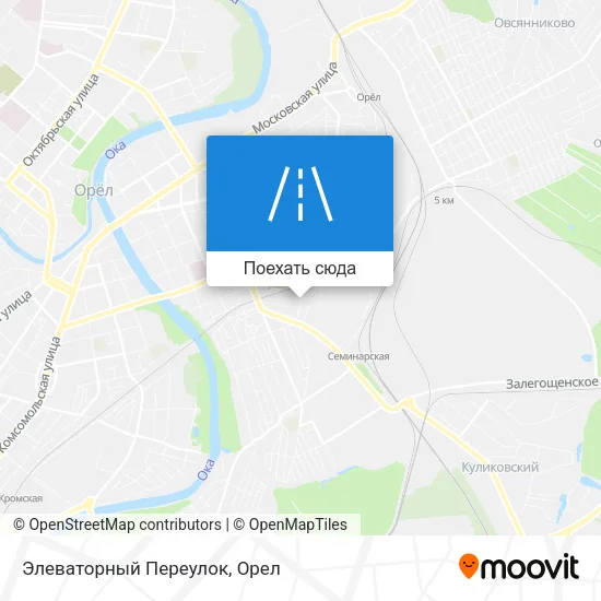 Карта Элеваторный Переулок