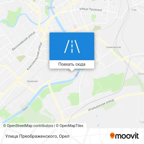 Карта Улица Преображенского