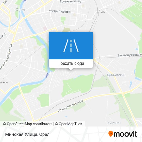 Карта Минская Улица