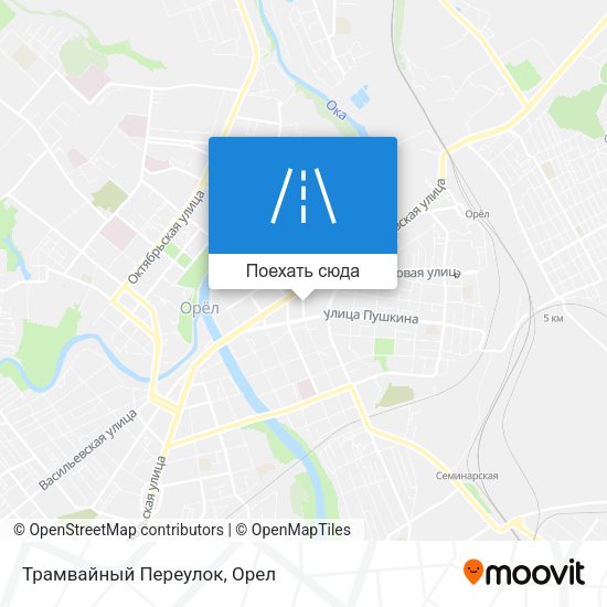 Карта Трамвайный Переулок