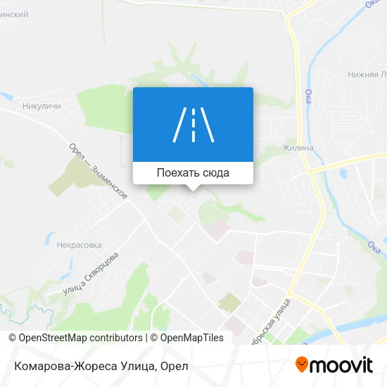 Карта Комарова-Жореса Улица