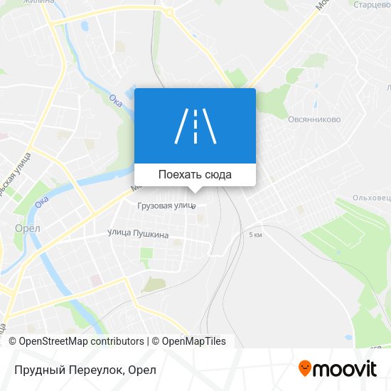 Карта Прудный Переулок