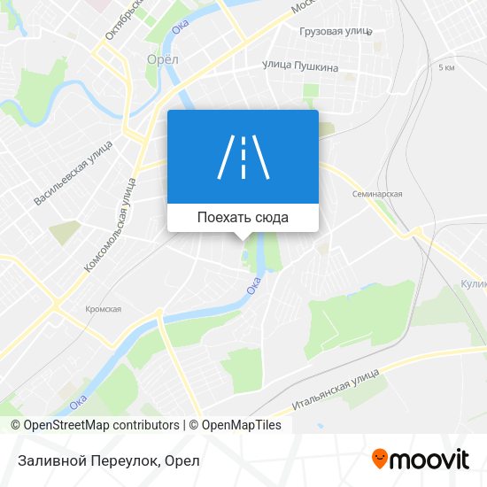 Карта Заливной Переулок