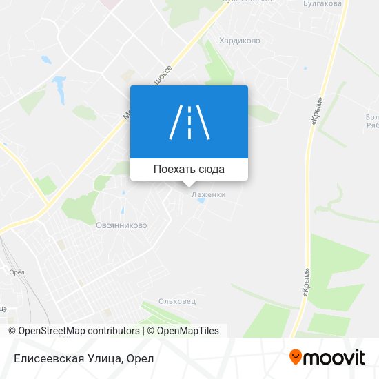 Карта Елисеевская Улица