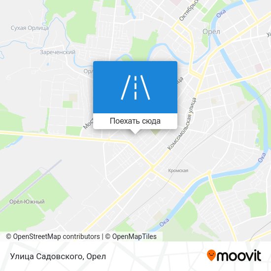 Карта Улица Садовского