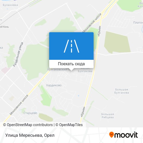 Карта Улица Мересьева