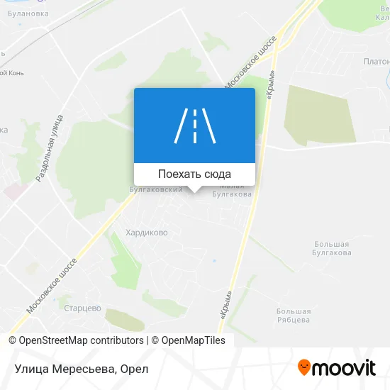 Карта Улица Мересьева
