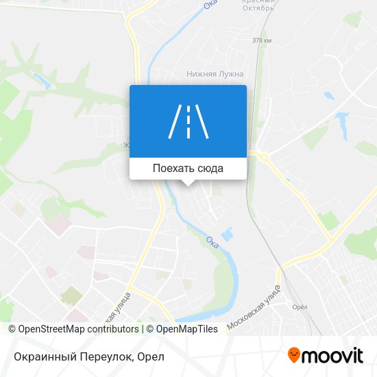 Карта Окраинный Переулок
