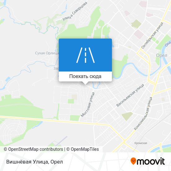 Карта Вишнёвая Улица