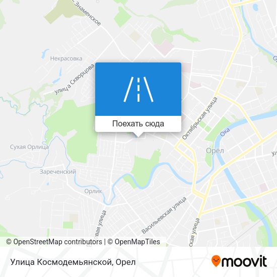Карта Улица Космодемьянской