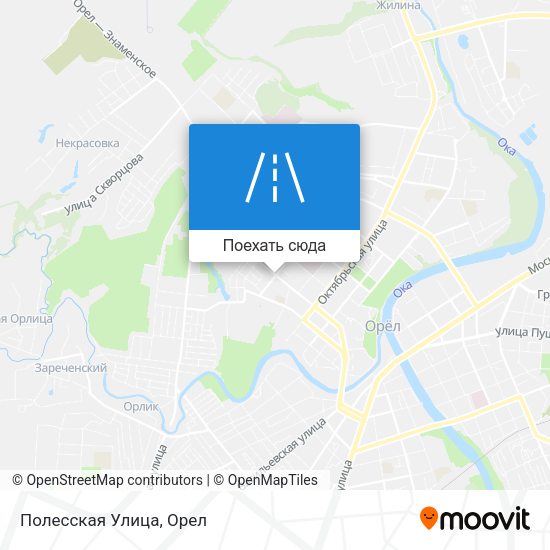 Карта Полесская Улица