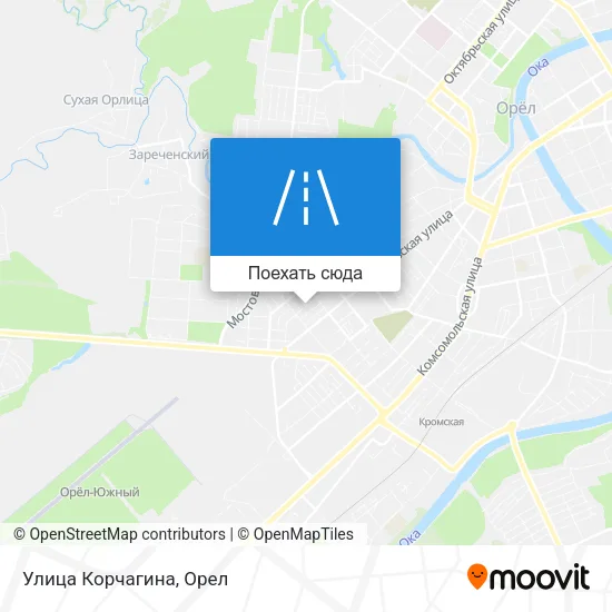 Карта Улица Корчагина