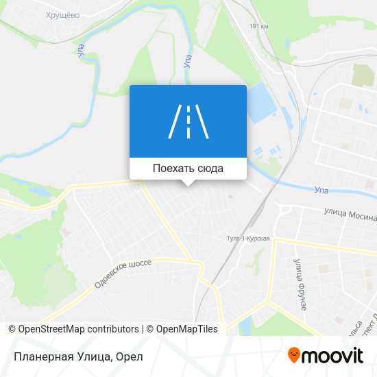 Карта Планерная Улица