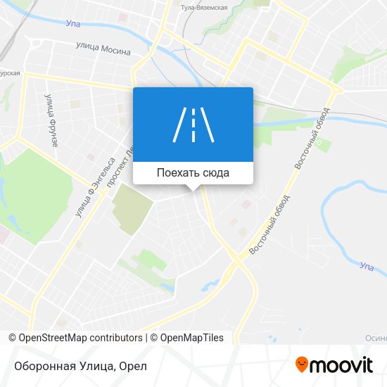 Карта Оборонная Улица