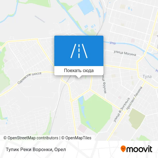 Карта Тупик Реки Воронки