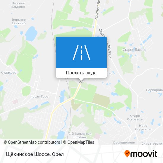 Карта Щёкинское Шоссе