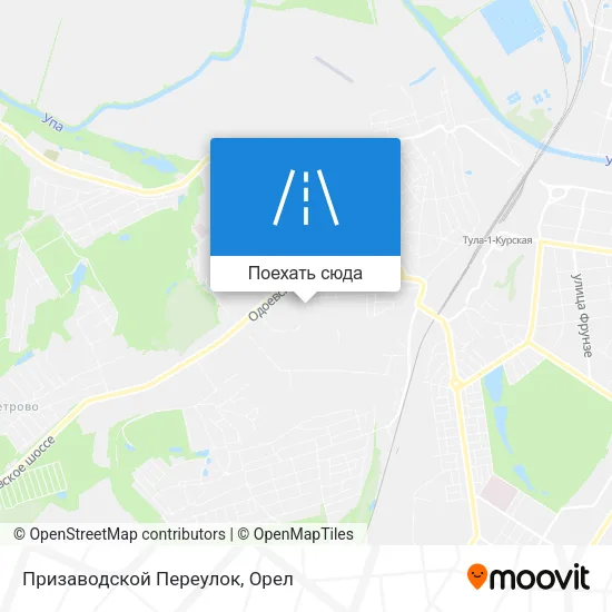 Карта Призаводской Переулок