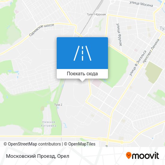 Карта Московский Проезд