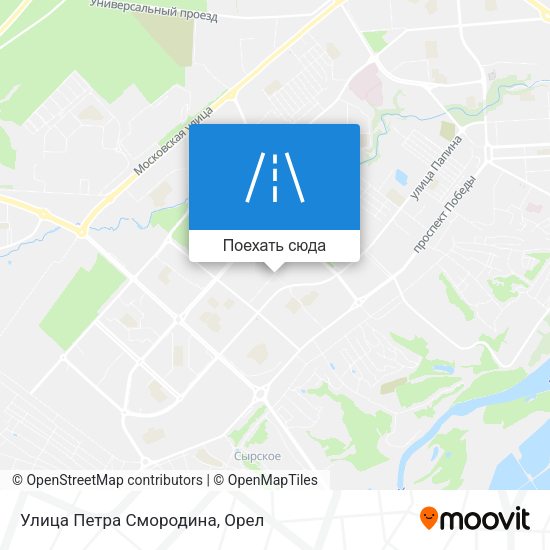 Карта Улица Петра Смородина