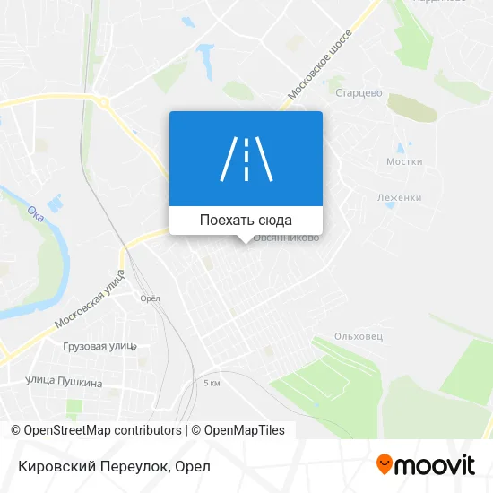 Карта Кировский Переулок
