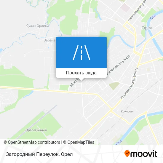 Карта Загородный Переулок