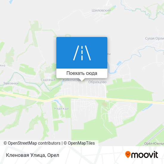 Карта Кленовая Улица