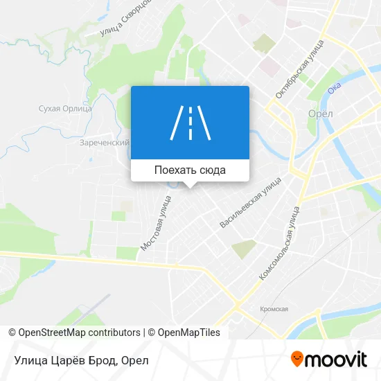 Карта Улица Царёв Брод