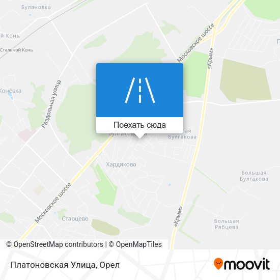 Карта Платоновская Улица
