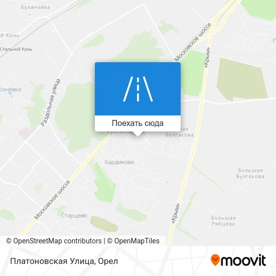 Карта Платоновская Улица