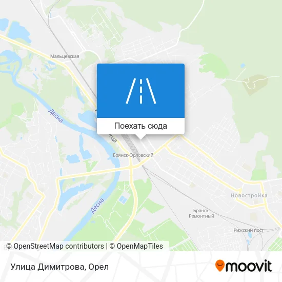 Карта Улица Димитрова