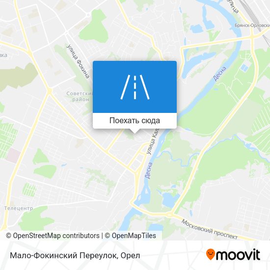 Карта Мало-Фокинский Переулок