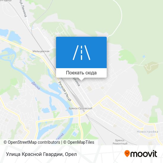 Карта Улица Красной Гвардии