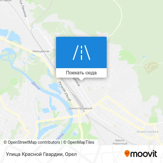 Карта Улица Красной Гвардии