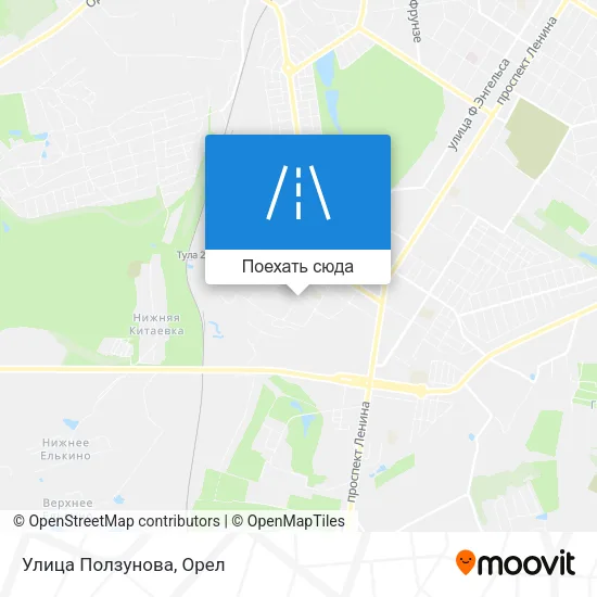 Карта Улица Ползунова