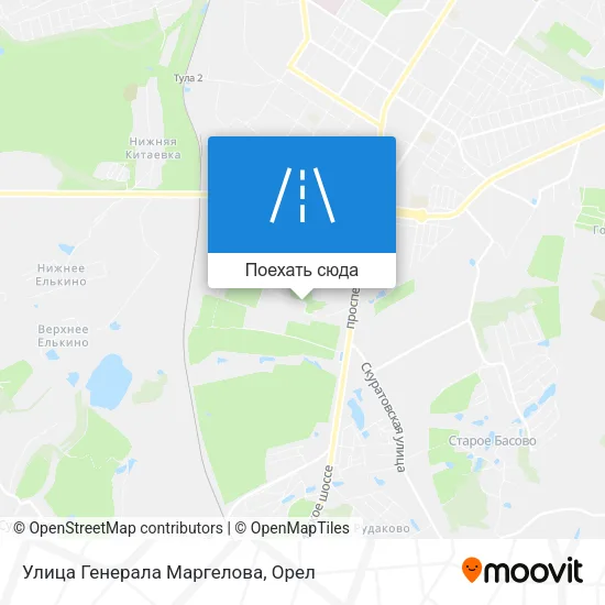Карта Улица Генерала Маргелова