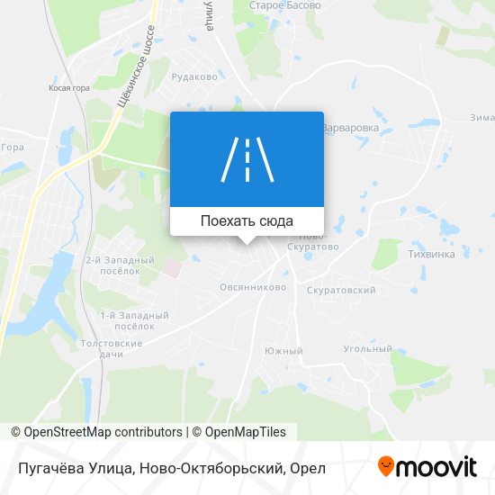Карта Пугачёва Улица, Ново-Октяборьский