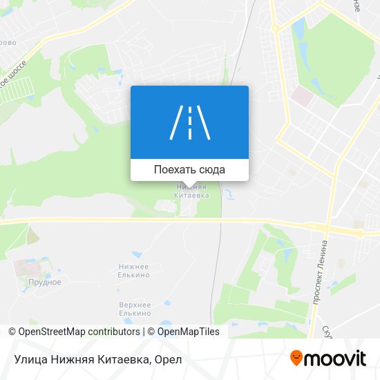 Карта Улица Нижняя Китаевка