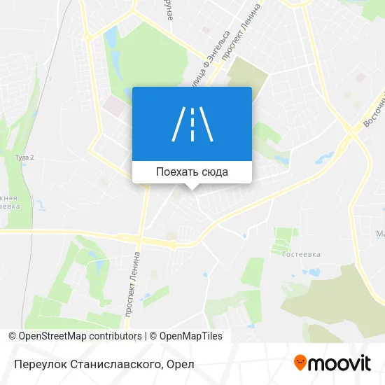 Карта Переулок Станиславского
