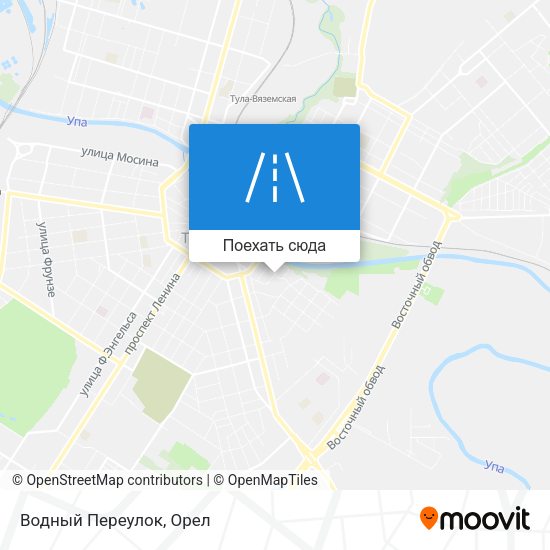 Карта Водный Переулок