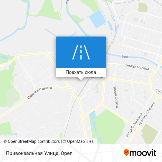 Карта Привокзальная Улица